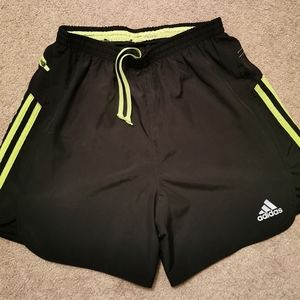Men's Adidas running shorts.